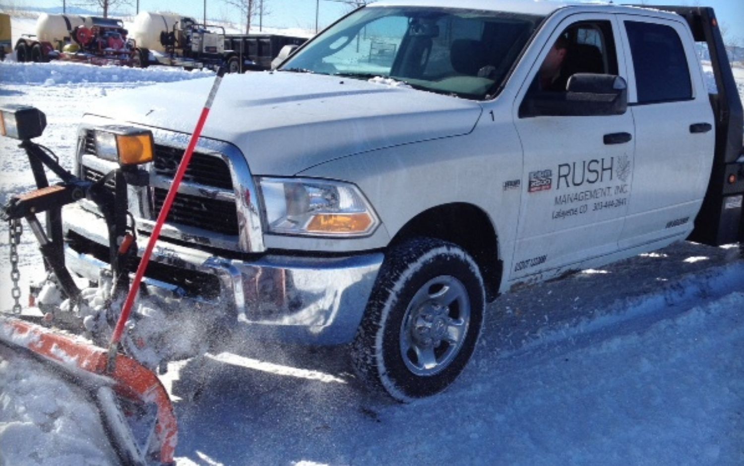plowing snow